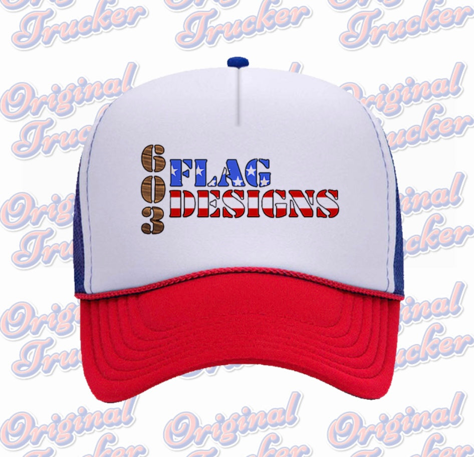 603 Flag Designs Trucker Hat image 0